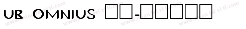 UB Omnius 字体字体转换